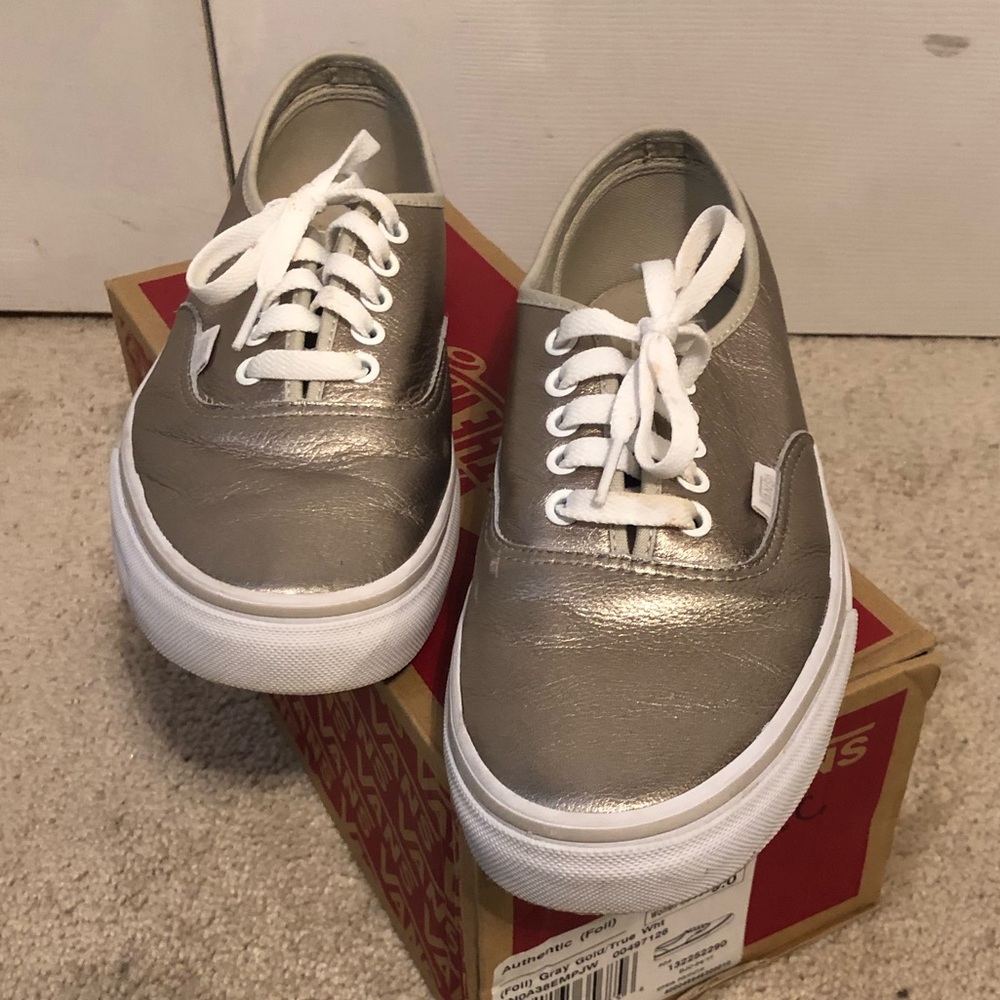 Authentic Foil Metallic Vans